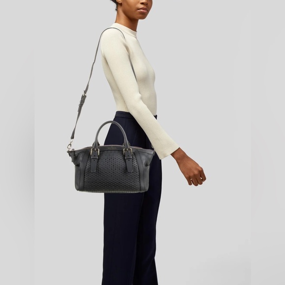 Kate Spade Mercer Isle Small Sloan Black Genuine Leather Satchel Shoulder Bag - Picture 15 of 16